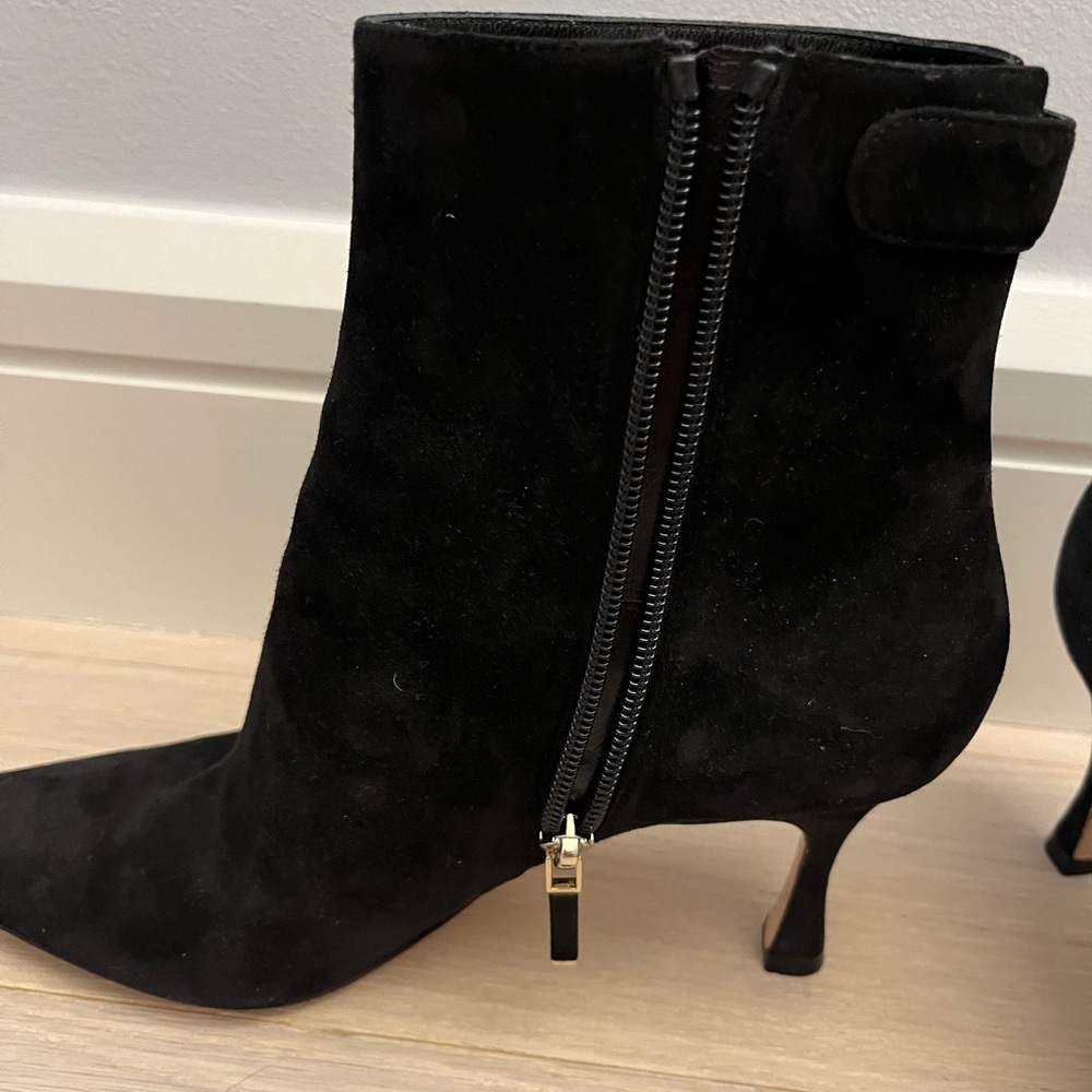 Cristian Dior Black Suede Booties! - Picture 5 of 11